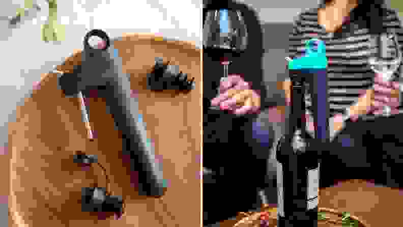 The Coravin Plus includes two stoppers that are used with the device.