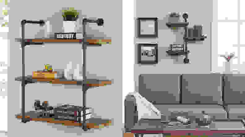 DANYA B Industrial floating shelves
