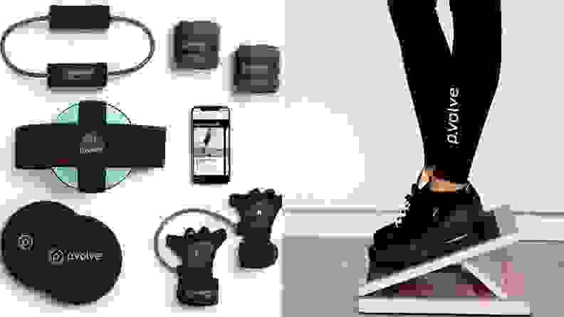 P.volve's essentials kit and slant board.