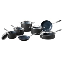 Product image of Guy Fieri’s Flavortown Laser Titanium 12-Piece Cookware Set