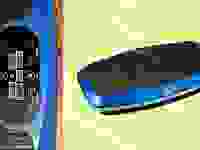 Photo collage of the Lifepro Hovert 3D Vibration Plate. On left, a close up of the settings panel. On right, a full product shot of the Lifepro Hovert 3D Vibration Plate.