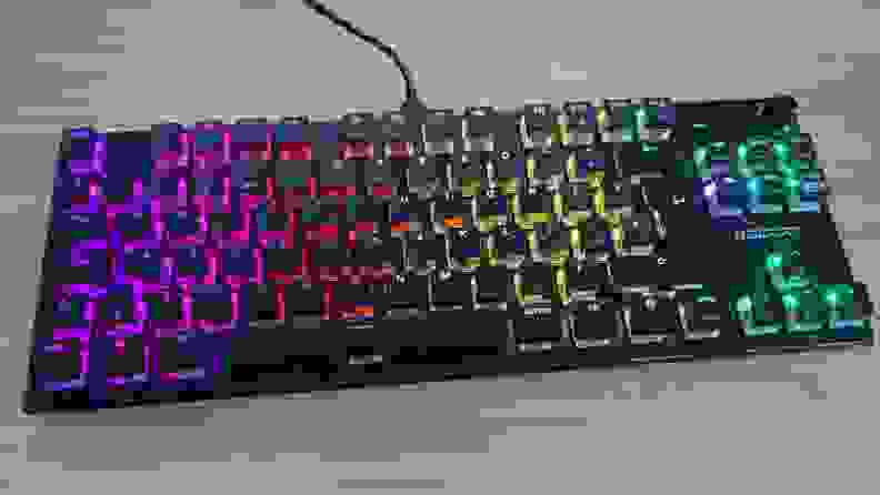 The Roccat Vulcan TKL, a 75% RGB gaming keyboard