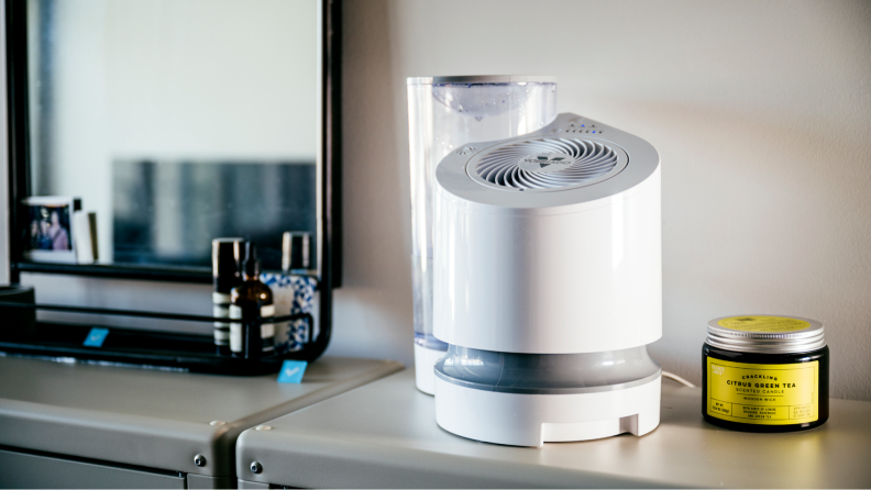 The Vornado EV100 on a counter